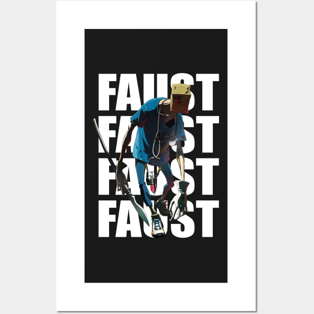 Faust Guilty Gear Strive (white) Wall Art by Beadams